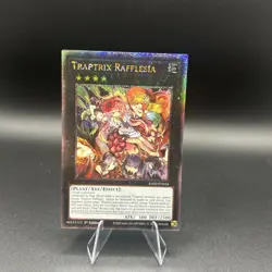 YU-GI-OH! Traptrix Rafflesia RA02-EN034 Quarter Century Secret Rare - Image 1