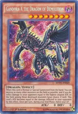 Gandora-X the Dragon of Demolition MVP1-ENS49 The Dark Side of Dimensions Movie Pack Secret Edition 1st Edition - Image 1