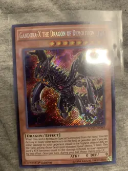 Gandora-X the Dragon of Demolition MVP1-ENS49 The Dark Side of Dimensions Movie Pack Secret Edition 1st Edition - Image 3