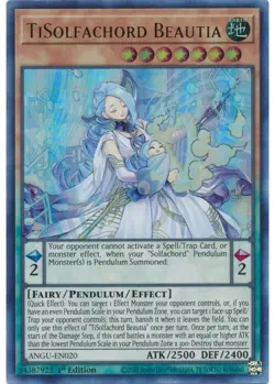 Yugioh - TiSolfachord Beautia (Ultra Rare) (1st Edition) - ANGU-EN020 P - Image 2