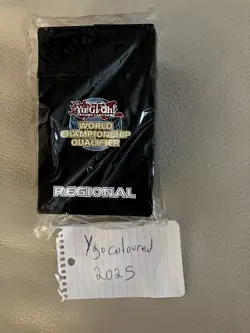 NEW! Yu-Gi-Oh! REGIONAL TOP PLAYER WCQ Deck Box BLACK SEALED - Image 1