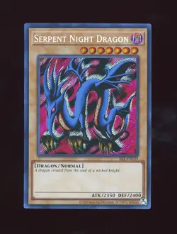 Secret Rare Serpent Night Dragon SRL-EN103 NM Yugioh 25th Anniversary - Image 3