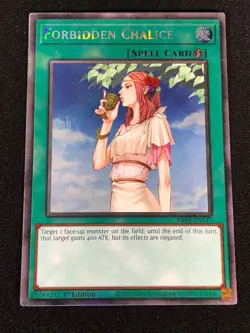 Yugioh Forbidden Chalice RA04-EN137 1st Platinum Secret (NM) - Image 1