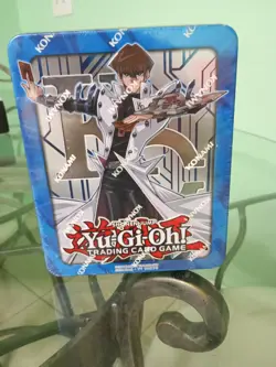 SEALED Yugioh, 2017 Blue Eyes White Dragon, Kaiba Mega Tin + 2 bonus packs. - Image 3