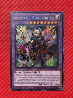 Yugioh! Artmage Diactorus DUAD-EN032 Secret Rare 1st Ed NM - Image 1