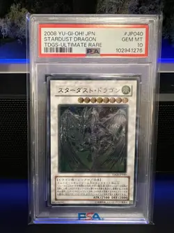 Yu-Gi-Oh! Japanese Ultimate Rare Stardust Dragon TDGS-JP040 GEM MINT PSA 10 - Image 1