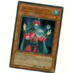 Crystal Seer TAEV-EN031 Played Ultra Rare Foil 1st Edition Yugioh Single - Image 5