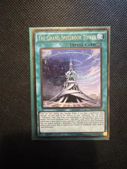 Yugioh The Grand Spellbook Tower PGL2-EN057 LP Gold Rare 1st Edition - Image 1