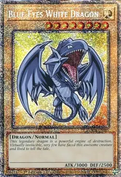 Blue-Eyes White Dragon (Starlight Rare) BLMM-EN001 Battles of Legend: Monster Mayhem 1st Edition - Image 1