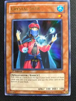Yugioh Crystal Seer TAEV-EN031 Ultra Rare 1st Edition LP - Image 1