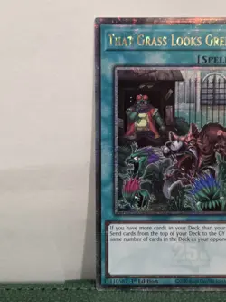 Yugioh That Grass Looks Greener RA03-EN063 Quarter Century Secret Rare 1st Ed NM - Image 3