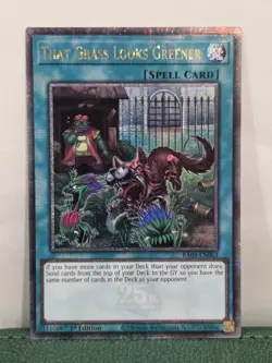 Yugioh That Grass Looks Greener RA03-EN063 Quarter Century Secret Rare 1st Ed NM - Image 6