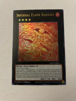 Yu-Gi-Oh! TCG Infernal Flame Banshee - AGOV-EN043 - 1st Edition Ultra Rare - Image 2
