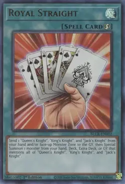 YUGIOH 1ST BLCR-EN002 ROYAL STRAIGHT ULTRA RARE NEAR MINT (NM) - Image 1
