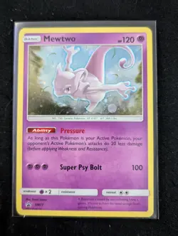 Mewtwo SM77 Sun & Moon Promos 2019 Holo Rare Holofoil Pokemon TCG Card - NM - Image 1