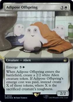 Adipose Offspring (Extended Art Foil) Doctor Who - Magic MTG NM  - Image 1