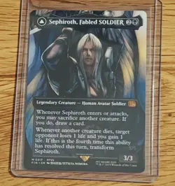 Final Fantasy MTG Magic The Gathering Sephiroth, Fabled SOLDIER/One-Winged ANGEL - Image 1