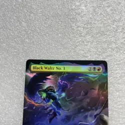 MTG Black Waltz No. 3 (Extended Art) Foil FF Magic The Gathering-LOOK-READ - Image 2