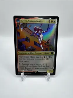 MTG Arcee, Sharpshooter (Foil) Universes Beyond Transformers NM Mythic - Image 1