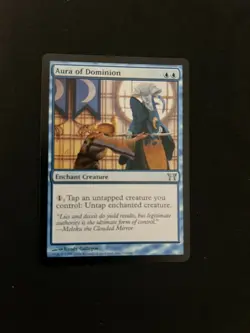 1x MTG Aura Of Dominion COK Block Uncommon Ex/NM  - Image 1