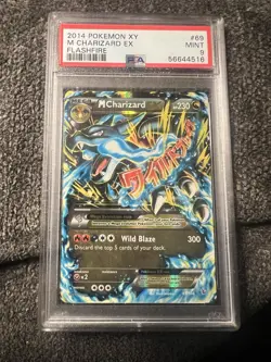 M Charizard EX Pokemon XY Flashfire 69/106 PSA 9 Mint - Image 1