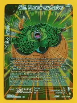 DBS Card Dragon Ball Z BT26-111-SR Cell Explosive Terror French New Bandai - Image 1