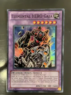 Yugioh Elemental HERO Gaia CT08-EN011 2011 Collectors Tins Limited Edition - Image 1