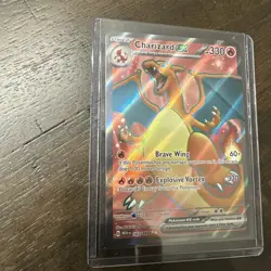 Charizard EX Holo Rare PokÃ©mon TCG Card 183/165 Scarlet & Violet 151 NM - Image 2