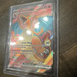 Charizard EX Holo Rare PokÃ©mon TCG Card 183/165 Scarlet & Violet 151 NM - Image 3