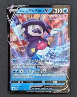 Galarian Mr. Rime V 049/189 Full Art NM/M Astral Radiance Pokemon Card - Image 1