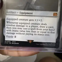 Buster Sword - MTG Final Fantasy Regular 255 Mythic Rare NM - Image 3