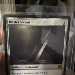 Buster Sword - MTG Final Fantasy Regular 255 Mythic Rare NM - Image 4