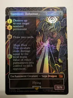 Summon: Bahamut 356 MTG Final Fantasy Foil Boarderless - Image 1