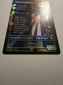 Summon: Bahamut 356 MTG Final Fantasy Foil Boarderless - Image 2