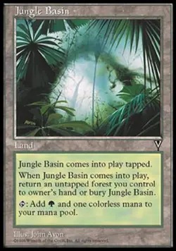 Jungle Basin - Light Play MTG Visions - Image 1