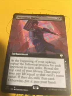 Magic The Gathering MTG - Protection Racket (Extended Art) - SNC - Image 1