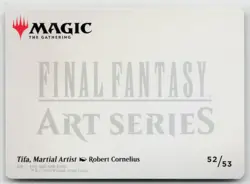 MTG Final Fantasy Art Series Tifa, Martial Artist x1 NM Art Card - Image 2