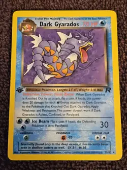 Pokemon Team Rocket's Dark Gyarados 1st Edition Non Holo 25/82 Unplayed - Image 1