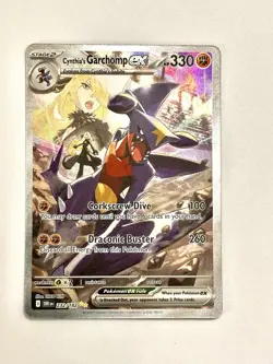 2025 Pokemon S&V Destined Rivals Cynthia's Garchomp ex 232/182 SIR HOLO - Image 1