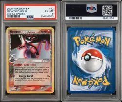 2005 Pokemon EX Mewtwo Holo Delta Species 12/113 PSA 6 EX-MT - Image 3