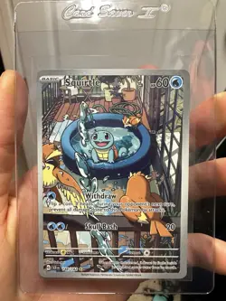 Squirtle IR Stellar Crown Pokemon TCG 148/142 Holo Illustration Rare Pack Fresh - Image 2