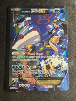 Team Aqua's Kyogre EX #6 Pokemon Double Crisis Holo Card - Image 1