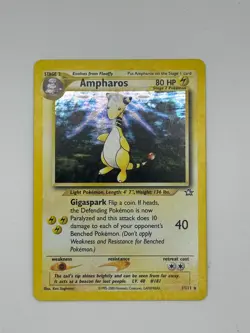 Ampharos - 1/111 - Pokemon Neo Genesis Unlimited Holo Rare Card WOTC LP - Image 1