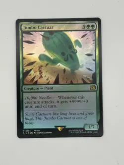 MTG English Jumbo Cactuar NM Foil Universes Beyond: FINAL FANTASY - Image 1