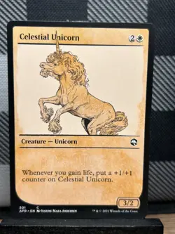 MTG TCG: Celestial Unicorn (Showcase) Adventures in the Forgotten Realms - Image 1