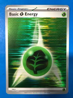 Pokemon TCG - Grass Energy - 017 (Horizontal Holo) - Black Bolt & White Flare - Image 1