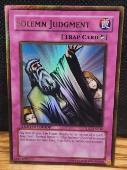 Yugioh Solemn Judgment GLD2-EN044 - Gold Rare Limited Edition  - Image 1