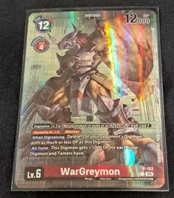 WarGreymon Alt Art P-182 P WORLD CONVERGENCE Digimon Card English NM - Image 1