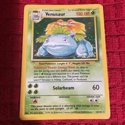 Pokemon TCG Venusaur Base Set 15/102 Holo Card - Image 6