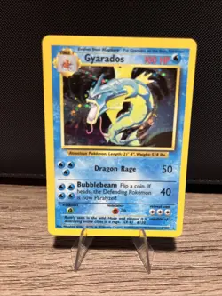 Pokémon TCG Gyarados Base Set Holo Rare Card 6/102 Excellent Condition - Image 1